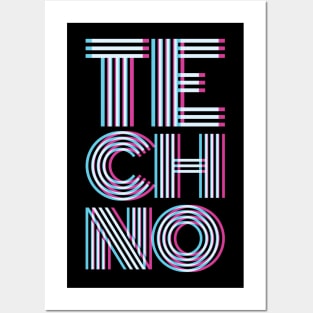 Techno Electronic Style Posters and Art